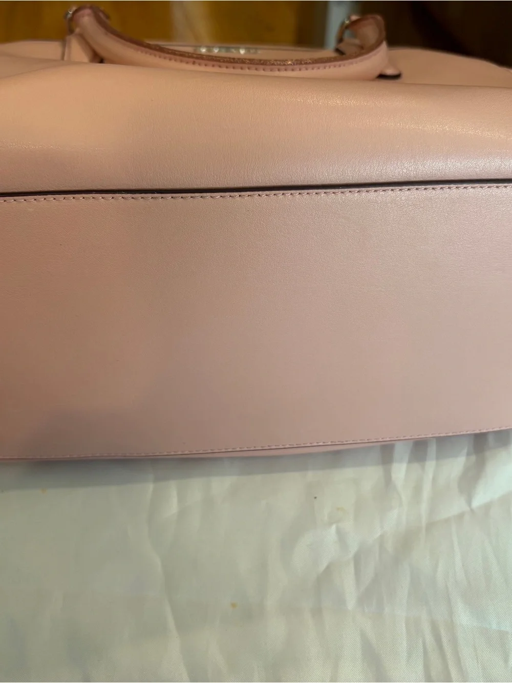 COACH Blush Pink Leather Tote with Silver Hardware